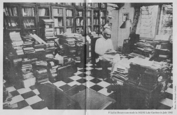 P Lal in his study-cum-library, 1982